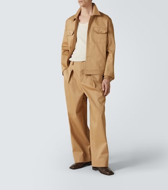 Pantaloni a gamba larga in cotone | King & Tuckfield