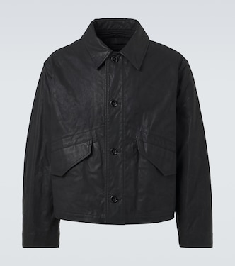 Cotton canvas biker jacket | Lemaire