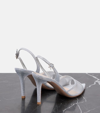 Slingback-Pumps Halley 85 aus Metallic-Leder | Gianvito Rossi