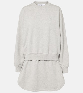 Layered cotton jersey sweatshirt dress | JW Anderson