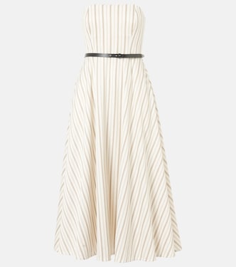 Midikleid Fervida aus Baumwolle und Leinen | Max Mara