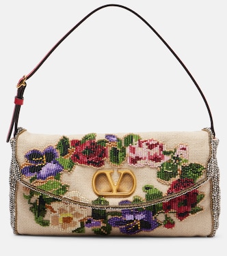Vain Soft Small beaded shoulder bag | Valentino Garavani