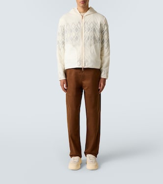 Argyle reversible virgin wool jacket | Moncler
