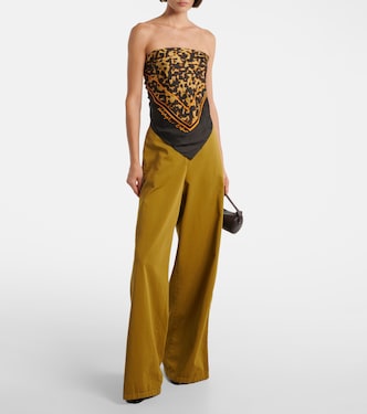 Printed silk top | Christopher Esber