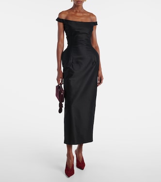 Off-shoulder cotton bustier dress | Magda Butrym