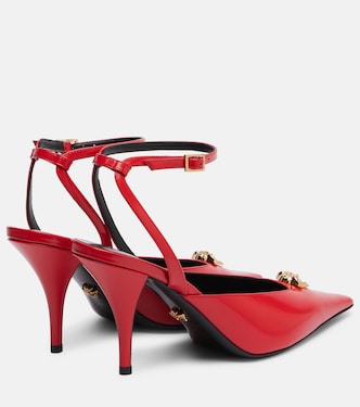 Slingback-Pumps La Medusa 85 aus Lackleder | Versace