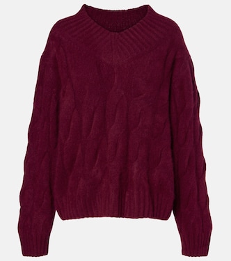 Cable-knit cashmere and silk sweater | Jardin des Orangers