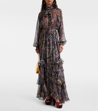 Falda larga en mezcla de seda | Etro