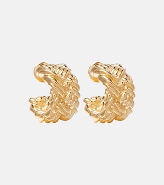 Boucles d’oreilles Intreccio Large en plaqué or | Bottega Veneta
