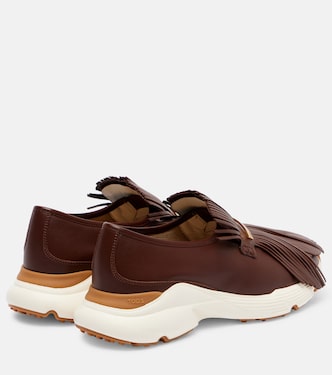 Fringed leather sneakers | Tod's