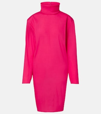 Silk-blend midi dress | Saint Laurent