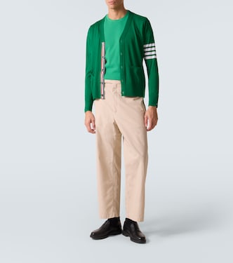 T-Shirt 4-Bar aus Baumwoll-Piqué | Thom Browne