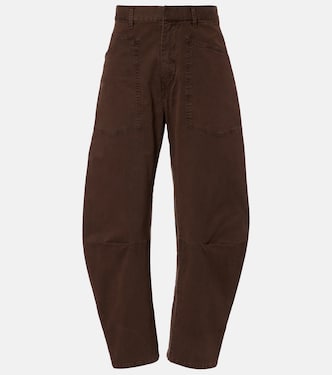 Shon cotton twill barrel-leg pants | Nili Lotan