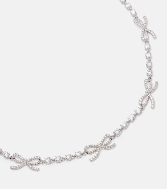 Crystal-embellished necklace | Self-Portrait