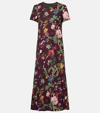Sporty Swing floral cotton midi dress | La DoubleJ
