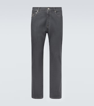 Logo straight jeans | Brunello Cucinelli