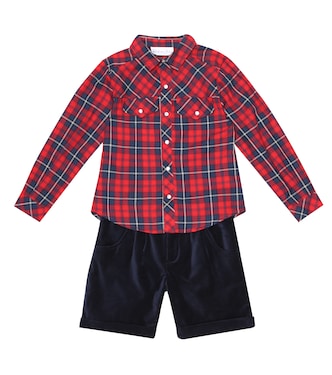 Cotton shirt and shorts set | Rachel Riley