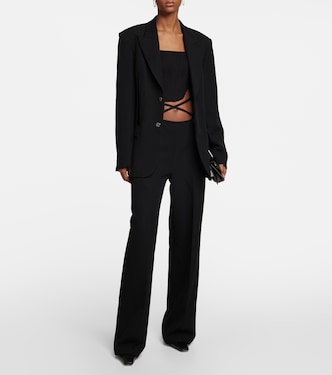 Pantalon droit en laine mélangée | Dion Lee