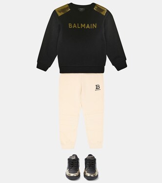 Sudadera de algodón con logo | Balmain Kids