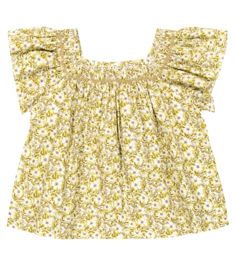 Carlie floral cotton blouse | Bonpoint