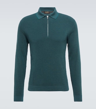 Polopullover Zip Ridge aus Wolle und Seide | Loro Piana