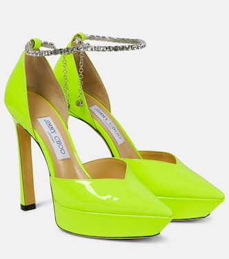 Saeda 125 embellished platform pumps | Jimmy Choo