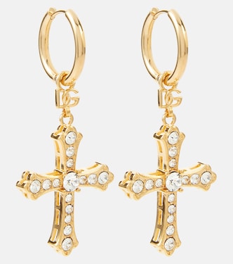 Crystal-embellished drop earrings | Dolce&Gabbana