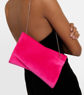 Clutch Loubitwist Small in velluto | Christian Louboutin