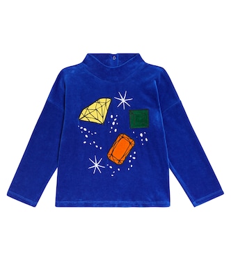 Jersey Jewels de terciopelo con aplique | Mini Rodini