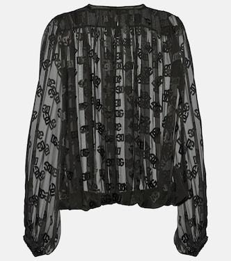 Blusa DG in raso | Dolce&Gabbana