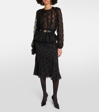 Blusa DG in raso | Dolce&Gabbana