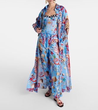 Capri printed silk straight pants | Dolce&Gabbana