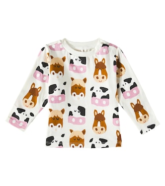 Top in jersey di cotone con stampa | Stella McCartney Kids