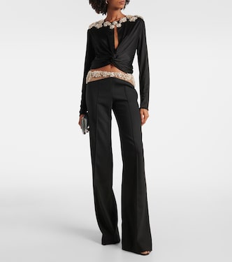 Pantaloni slim Stelle in misto lana | Costarellos