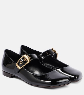 Polly patent leather Mary Jane flats | Chloé