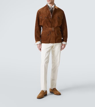 Belted suede field jacket | Dunhill