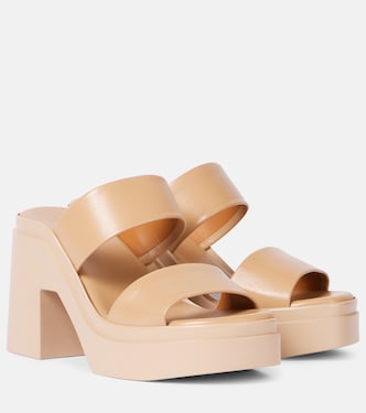 Sandalias con plataforma Next de piel | Clergerie