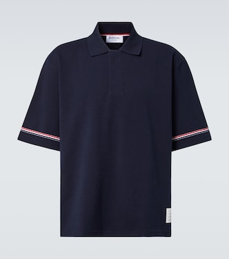 RWB Stripe cotton polo shirt | Thom Browne
