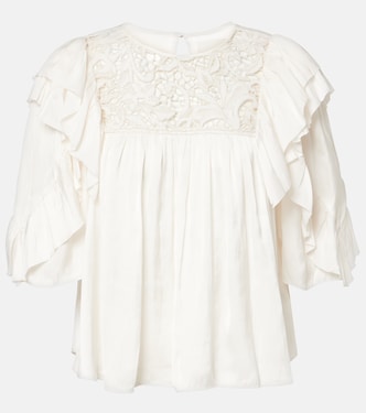 Top Syrane in pizzo con volant | Isabel Marant