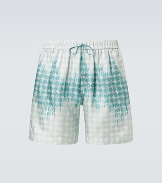 Bedruckte Shorts MA Quad aus Seide | Amiri