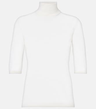 Top de cuello alto Cecina de lana virgen | Max Mara