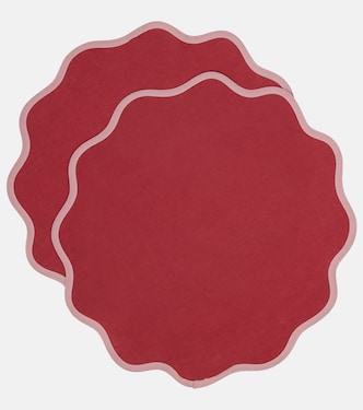 Rainbow Vino Cloud set of 2 placemats | La DoubleJ