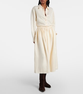 Chiara linen midi skirt | Gabriela Hearst