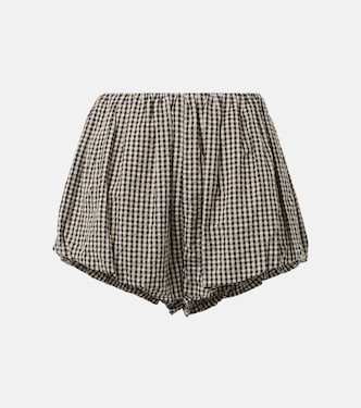 Shorts Aurelia de algodón a cuadros | Posse