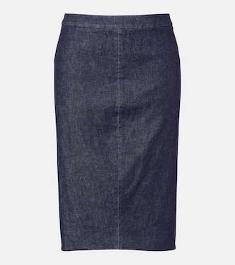 High-rise denim pencil skirt | Tom Ford