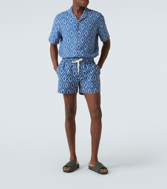 Camisa Roberto de lino estampada | Frescobol Carioca
