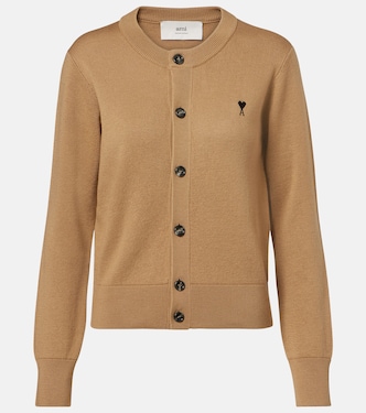 Ami De Cœur virgin wool cardigan | Ami Paris