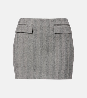 Striped wool-blend miniskirt  | Ferragamo