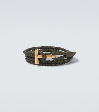 T braided leather bracelet | Tom Ford