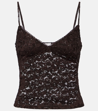 Top Daisy en dentelle à fleurs | Bananhot